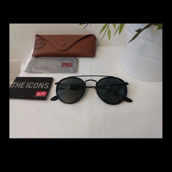 Ray-Ban Double Bridge Rounds (sunglasses only) - Picture 2 of 13